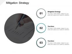 Mitigation strategy ppt powerpoint presentation infographic template icons cpb