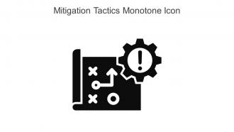 Mitigation Tactics Monotone Icon In Powerpoint Pptx Png And Editable Eps Format