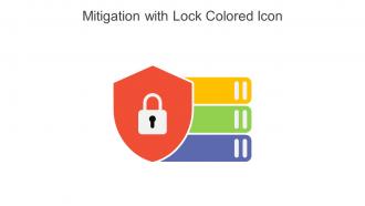 Mitigation With Lock Colored Icon In Powerpoint Pptx Png And Editable Eps Format