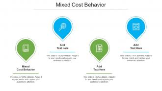 Mixed Cost Behavior Ppt Powerpoint Presentation Outline Layout Cpb