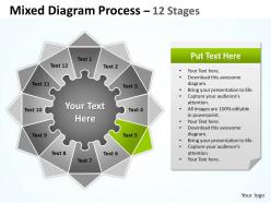 Mixed diagram process 12 stages for strategy
