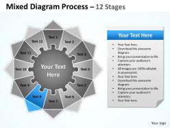 Mixed diagram process 12 stages for strategy