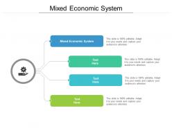 Mixed economic system ppt powerpoint presentation pictures graphics design cpb