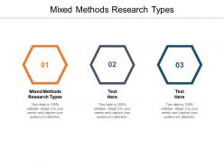 Mixed methods research types ppt powerpoint presentation file skills cpb
