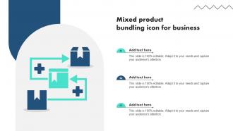 Mixed Product Bundling Icon For Business