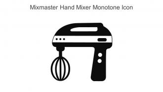 Mixmaster Hand Mixer Monotone Icon In Powerpoint Pptx Png And Editable Eps Format