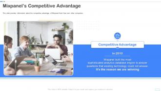 Mixpanels competitive advantage ppt powerpoint presentation outline background designs