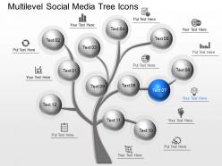 Mj multilevel social media tree icons powerpoint template
