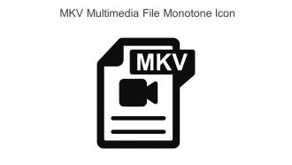 MKV Multimedia File Monotone Icon In Powerpoint Pptx Png And Editable Eps Format