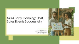 MLM Party Planning Host Sales Events Successfully PPT PowerPoint AT