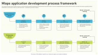 Mlops Application Development Process Framework