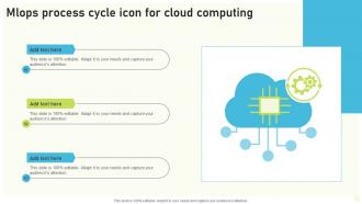 Mlops Process Cycle Icon For Cloud Computing