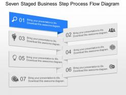 Mo seven staged business step process flow diagram powerpoint template