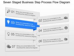 Mo seven staged business step process flow diagram powerpoint template