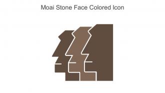 Moai Stone Face Colored Icon In Powerpoint Pptx Png And Editable Eps Format