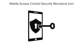 Mobile Access Control Security Monotone Icon In Powerpoint Pptx Png And Editable Eps Format