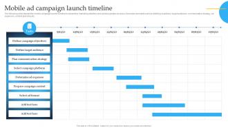 Mobile Ad Campaign Launch Timeline Mobile Marketing Guide For Small Businesses