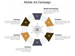 Mobile ad campaign ppt powerpoint presentation icon infographics cpb