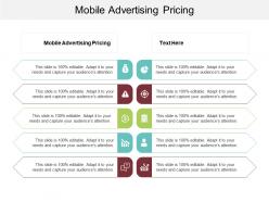 Mobile advertising pricing ppt powerpoint presentation infographic template slides cpb