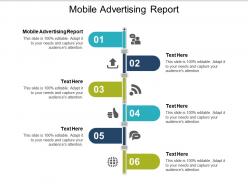 Mobile advertising report ppt powerpoint presentation file show cpb