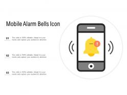 Mobile alarm bells icon