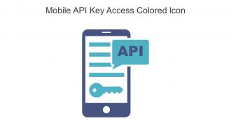 Mobile API Key Access Colored Icon In Powerpoint Pptx Png And Editable Eps Format