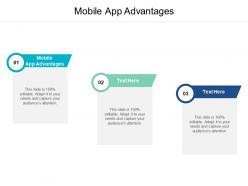 Mobile app advantages ppt powerpoint presentation infographics cpb