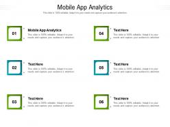 Mobile app analytics ppt powerpoint presentation pictures background designs cpb