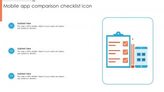 Mobile App Comparison Checklist Icon
