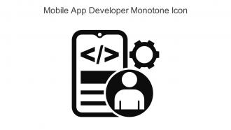 Mobile App Developer Monotone Icon In Powerpoint Pptx Png And Editable Eps Format