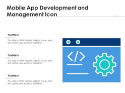 Mobile app development and management icon
