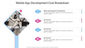 Mobile App Development Cost Breakdown In Powerpoint And Google Slides Cpb