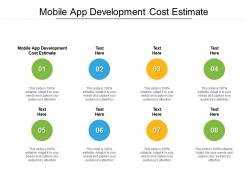 Mobile app development cost estimate ppt powerpoint presentation gallery inspiration cpb
