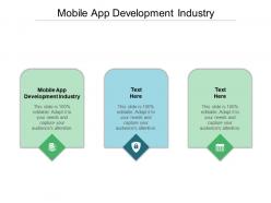 Mobile app development industry ppt powerpoint presentation slides guide cpb