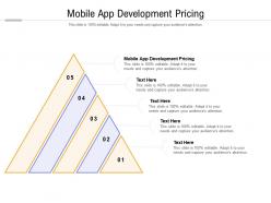 Mobile app development pricing ppt powerpoint presentation professional skills cpb