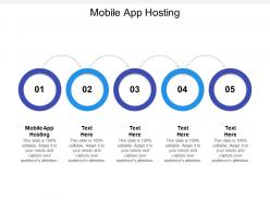 Mobile app hosting ppt powerpoint presentation inspiration icon cpb