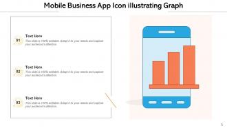 Mobile App Illustrating Technology Business Graph Forecast