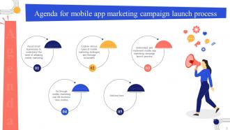 Mobile App Marketing Campaign Launch Process MKT CD V Professional Pre-designed
