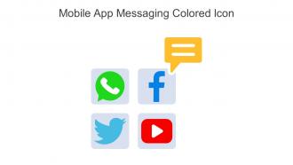 Mobile App Messaging Colored Icon In Powerpoint Pptx Png And Editable Eps Format