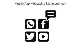 Mobile App Messaging Monotone Icon In Powerpoint Pptx Png And Editable Eps Format