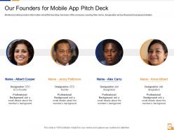 Mobile app pitch deck ppt template