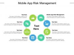 Mobile app risk management ppt powerpoint presentation icon templates cpb