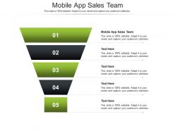 Mobile app sales team ppt powerpoint presentation gallery background images cpb
