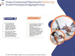 Mobile app screen prototypes designing proposal powerpoint presentation slides
