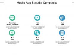 Mobile app security companies ppt powerpoint presentation graphics cpb