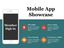 Mobile app showcase ppt examples professional