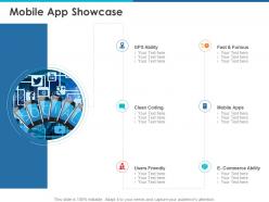 Mobile app showcase ppt powerpoint presentation professional example