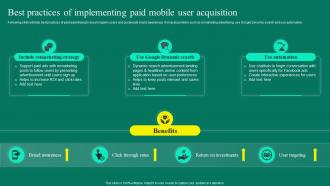 Mobile App User Acquisition Strategy Best Practices Of Implementing Paid Mobile