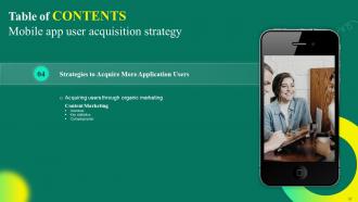 Mobile App User Acquisition Strategy Powerpoint Presentation Slides Images Professional
