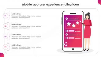 Mobile App User Experience Rating Icon